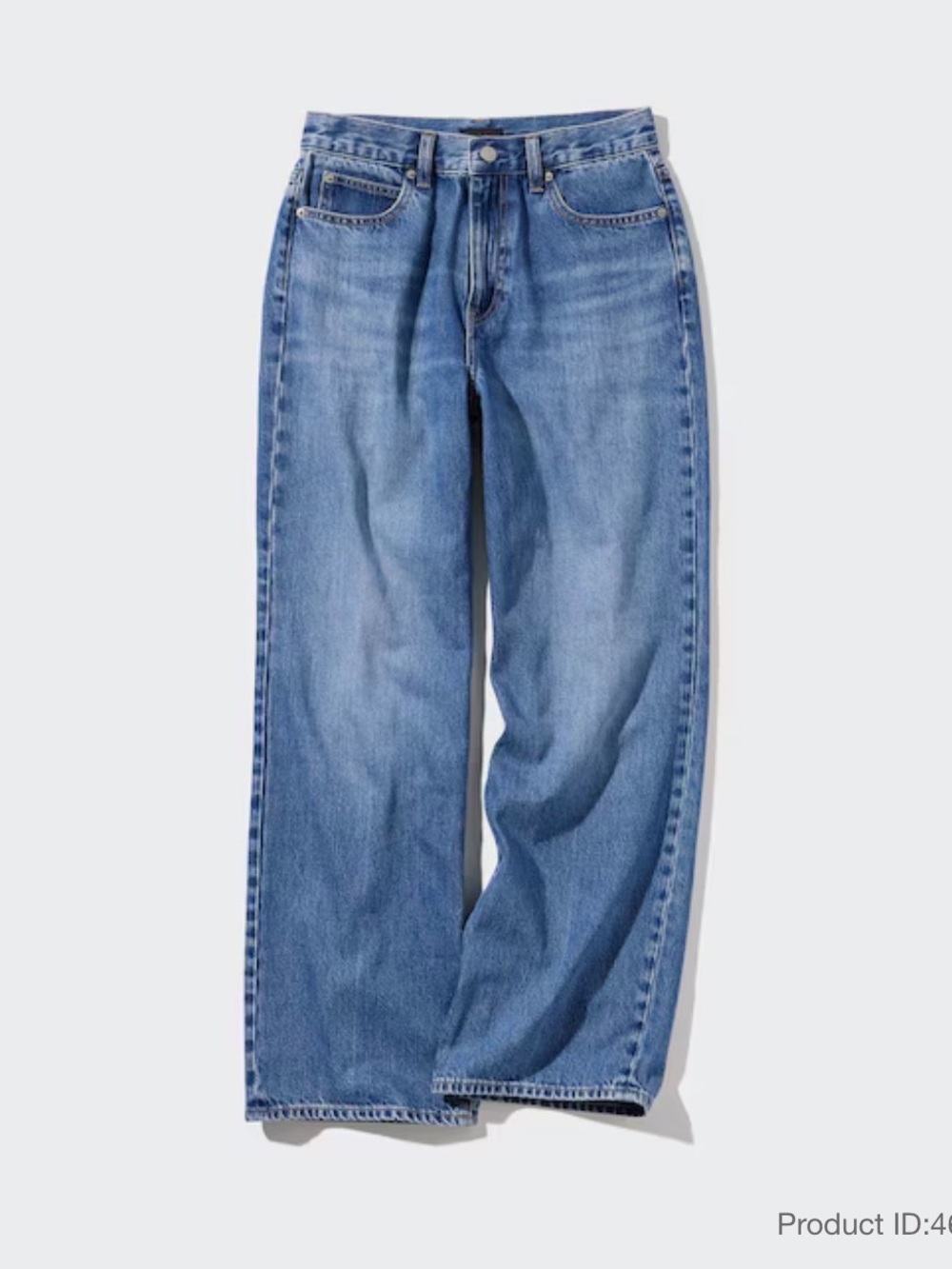 Uniqlo Wide Straight-Leg women’s  Jeans - Blue